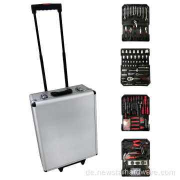 187pcs professionelle Aluminiumtrolley -Fallreparatur